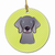 Dog Portrait on Ceramic Ornament - 615872908745