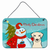 Snowman with Dog Art Wall or Door Hanging Prints - 638508132376