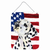 USA American Flag with Dog Wall or Door Hanging Prints - 615872607303