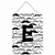 Moustache Initial Wall or Door Hanging Prints - 638508029218