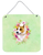 Flowers Design with Dog Wall or Door Hanging Prints - 194030072752