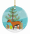Goat Christmas Ceramic Ornament - 652259329991