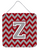 Monogram Letter Chevron Wall or Door Hanging Prints - 638508295101