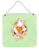 Flowers Design with Dog Wall or Door Hanging Prints - 194030073513