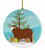Sheep Christmas Ceramic Ornament - 652259330928