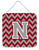 Monogram Letter Chevron Wall or Door Hanging Prints - 638508294982