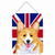 Dog Art with English Union Jack British Flag Wall or Door Hanging Prints - 615872833559