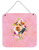 Flowers Design with Dog Wall or Door Hanging Prints - 194030071939