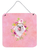 Flowers Design with Dog Wall or Door Hanging Prints - 194030071410