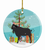 Goat Christmas Ceramic Ornament - 652259329939
