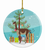 Llama Christmas Ceramic Ornament - 652259330287