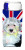 Dog with English Union Jack British Flag Ultra Hugger for slim cans - 615872826971