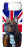 Dog with English Union Jack British Flag Ultra Hugger for slim cans - 615872826926