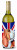 Dog with English Union Jack British Flag Wine Bottle Hugger - 615872827275