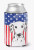 American Flag and Dog Can or Bottle Hugger - 638508242587