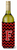 Chevron Black and Red Wine Bottle Hugger - 638508012906