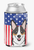 American Flag and Dog Can or Bottle Hugger - 638508243034