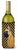 Candy Corn Halloween Design with Dog Wine Bottle Hugger - 615872699704