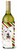 Candy Cane Christmas Design with Dog Wine Bottle Hugger - 615872715435