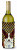 Candy Corn Halloween Design with Dog Wine Bottle Hugger - 615872699865