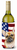 USA Patriotic American Flag Design with Dog Wine Bottle Hugger - 652259159475