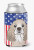 American Flag and Dog Can or Bottle Hugger - 638508242648