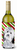 Candy Cane Christmas Design with Dog Wine Bottle Hugger - 615872846085
