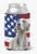 Patriotic With Dog Can or Bottle Hugger - 652259204106