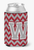 Monogram Letter Chevron Can or Bottle Hugger - 638508273239