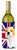 English Union Jack British Flag Design with Dog Wine Bottle Hugger - 615872822683