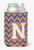 Monogram Letter Chevron Can or Bottle Hugger - 638508277190
