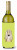 Checkerboard Design with Dog Wine Bottle Hugger - 615872918171