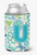 Monogram Letter Flowers and Butterflies Can or Bottle Hugger - 615872969173
