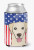 American Flag and Dog Can or Bottle Hugger - 638508243003