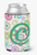 Monogram Letter Flowers Can or Bottle Hugger - 615872970292