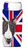 English Union Jack British Flag Design with Dog Ultra Hugger for slim cans - 615872822188