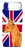 English Union Jack British Flag Design with Dog Ultra Hugger for slim cans - 615872831227