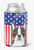 American Flag and Dog Can or Bottle Hugger - 638508242518
