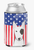 American Flag and Dog Can or Bottle Hugger - 638508242570