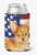 Patriotic With Dog Can or Bottle Hugger - 652259204588