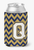 Monogram Letter Chevron Can or Bottle Hugger - 638508276445