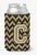 Monogram Letter Chevron Can or Bottle Hugger - 638508274786