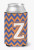 Monogram Letter Chevron Can or Bottle Hugger - 638508277312