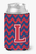 Monogram Letter Chevron Can or Bottle Hugger - 638508275875