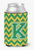 Monogram Letter Chevron Can or Bottle Hugger - 638508276902