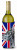 Dog with English Union Jack British Flag Wine Bottle Hugger - 638508069078