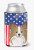 American Flag and Dog Can or Bottle Hugger - 638508242969
