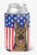 American Flag and Dog Can or Bottle Hugger - 638508242594