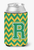 Monogram Letter Chevron Can or Bottle Hugger - 638508276971