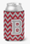 Monogram Letter Chevron Can or Bottle Hugger - 638508273024